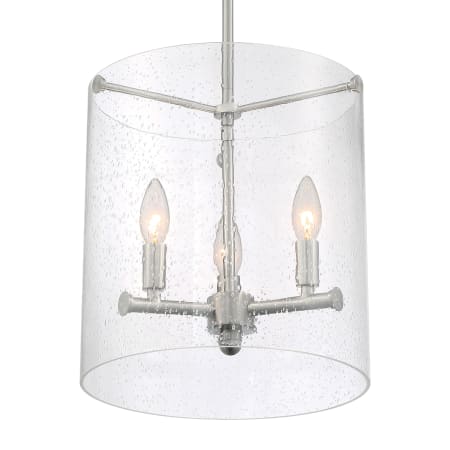 Bellevue Tussle 3 Light 12" Wide Taper Candle Mini Pendant Brushed Nickel