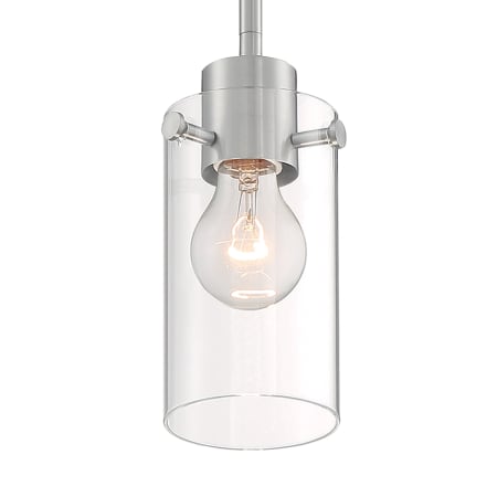 Bellevue Copson 5" Wide Pendant Brushed Nickel