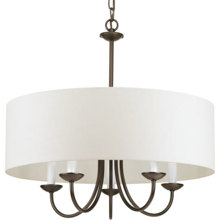 Bellevue Everly Drum Shade 5 Light 22" Wide Drum Chandelier Antique Bronze