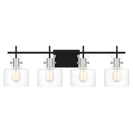 Bellevue Caracalla 4 Light 32" Wide Bathroom Vanity Light Matte Black