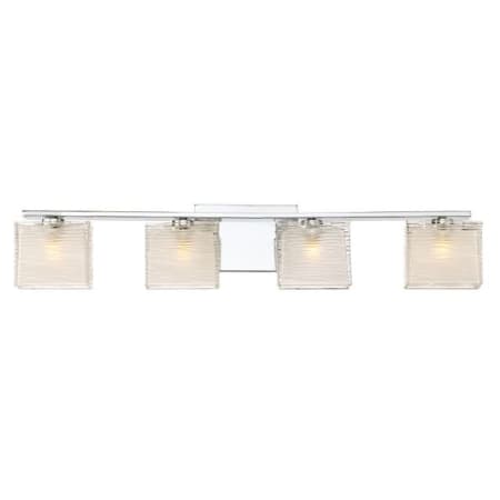 Bellevue Colorado 4 Light 32 Inch Wide Bathroom Vanity Light Brushed Nickel
