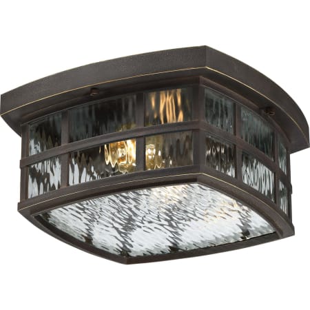 Bellevue Cambria 2 Light 12" Wide Flush Mount Outdoor Ceiling Fixture with Glass Square Shade Palladian Bronze