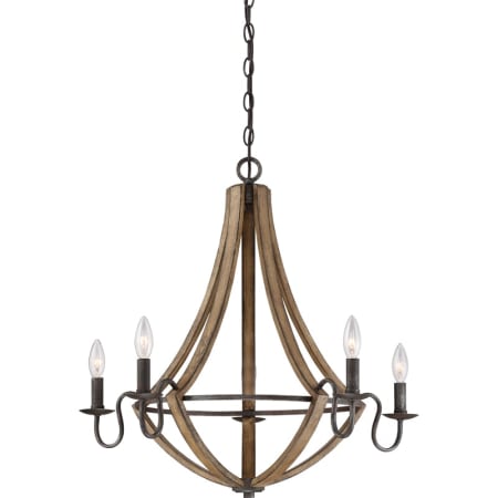 Bellevue Bergen 5 Light 26-1/2" Wide Chandelier Rustic Black