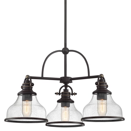 Bellevue Hamblen 3 Light 24" Wide Chandelier Palladian Bronze