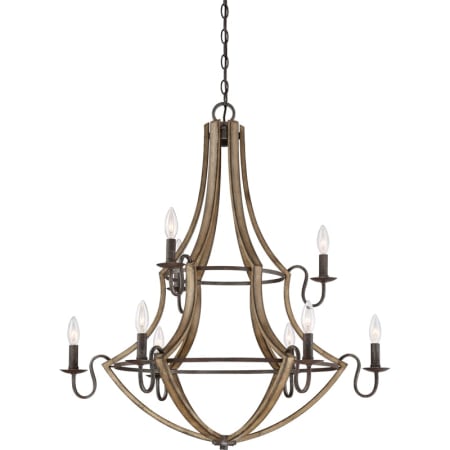 Bellevue Bergen 9 Light 32-1/2" Wide Chandelier Rustic Black