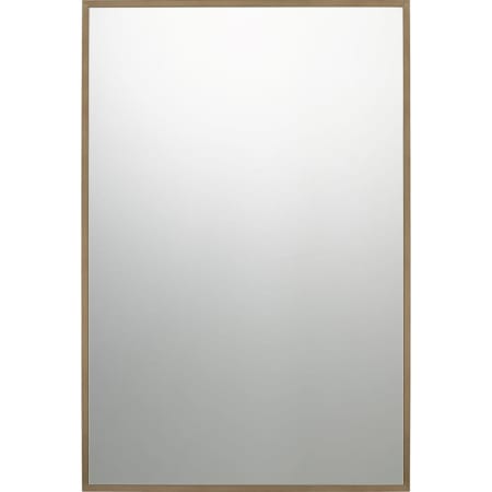 Bellevue Deuel 24" W x 36" H Rectangular Steel Framed Bathroom Wall Mirror Antique Brass