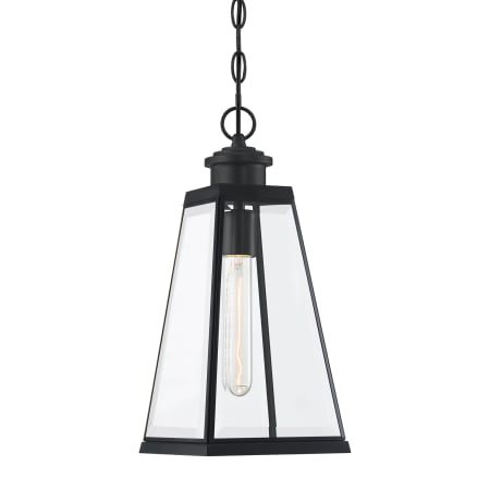 Bellevue Rusk 7" Wide Mini Pendant Matte Black