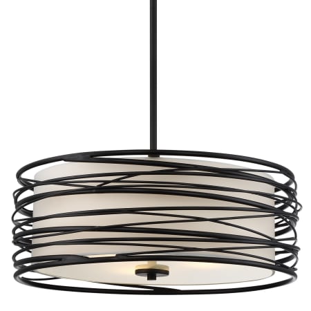 Bellevue Burleigh 3 Light 20" Wide Pendant Mystic Black