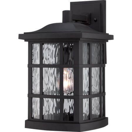 Bellevue Cambria 1 Light 16" Tall Outdoor Wall Sconce with Clear Water Glass Mystic Black
