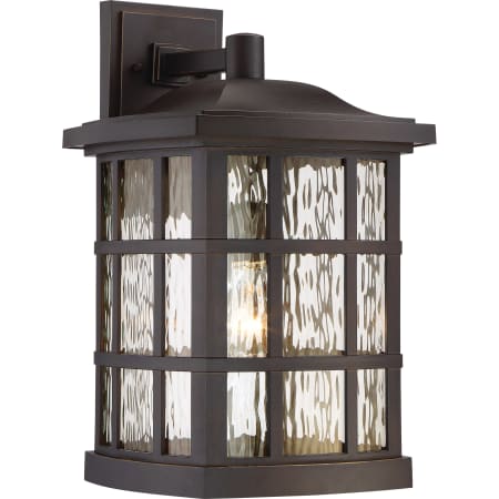 Bellevue Cambria 1 Light 17" Tall Outdoor Lantern Wall Sconce with Water Clear Glass Palladian Bronze