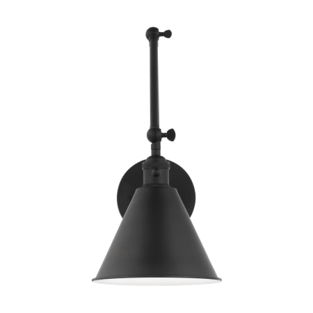 Bellevue Aube 14" Tall Bathroom Sconce Midnight Black