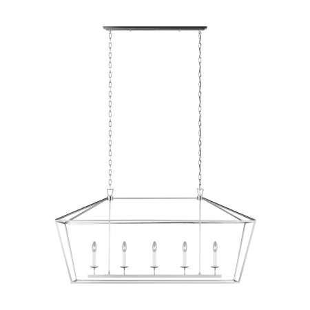Bellevue Moselle 5 Light 50" Wide Taper Candle Chandelier Brushed Nickel