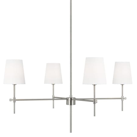 Bellevue Ariege 4 Light 36" Wide Chandelier Brushed Nickel
