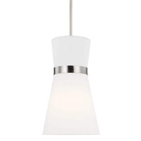 Bellevue Creuse 10" Wide Mini Pendant Brushed Nickel