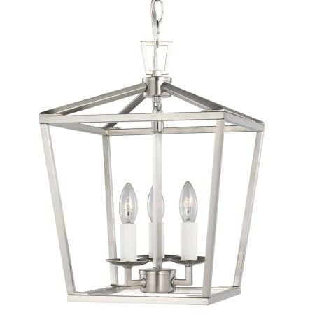 Bellevue Moselle 3 Light 10" Wide Taper Candle Mini Pendant Brushed Nickel
