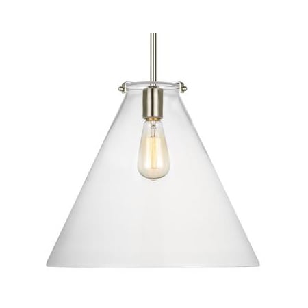Bellevue Rhine 16" Wide Pendant Brushed Nickel