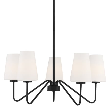 Bellevue 5 Light 26" Wide Chandelier Matte Black