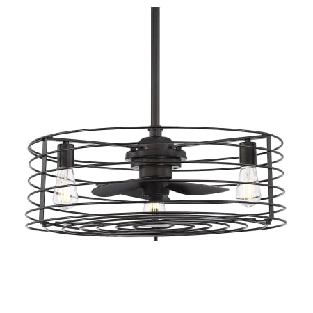 Bellevue 24" 3 Blade Indoor Ceiling Fan - Remote Control and Light Kit Included Oil Rubbed Bronze
