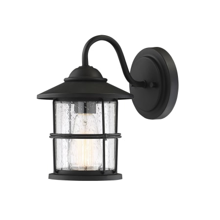Bellevue Single Light 10" Tall Outdoor Wall Sconce Black