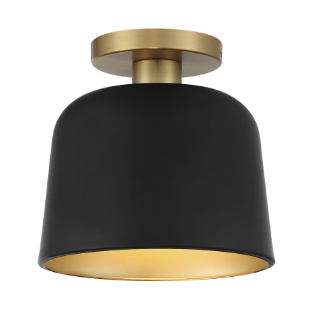 Matte Black / Natural Brass