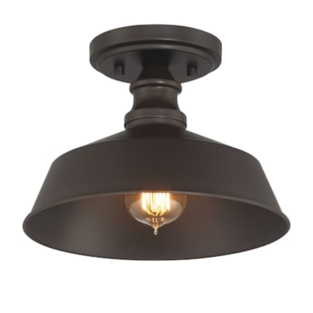 Bellevue 10" Wide Semi-Flush Ceiling Fixture Oil Rubbed Bronze