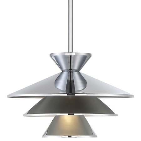 Bellevue 14" Wide Pendant Chrome