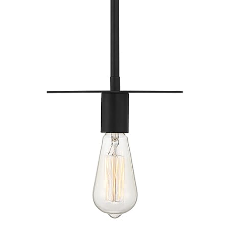 Bellevue 8" Wide Mini Pendant Matte Black
