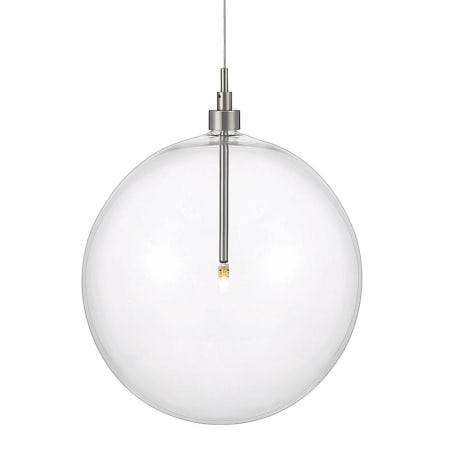Bellevue 12" Wide LED Pendant Brushed Nickel