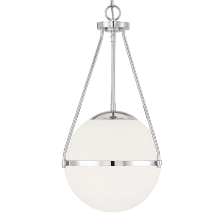 Bellevue 13" Wide Abstract Pendant Chrome