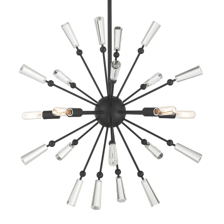 Bellevue 5 Light 26" Wide Abstract Sputnik Chandelier Matte Black