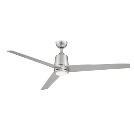 Bellevue 56" 3 Blade Indoor / Outdoor LED Ceiling Fan with Remote Control Brushed Nickel