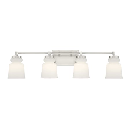 Bellevue 4 Light 32" Wide Bathroom Vanity Light Brushed Nickel