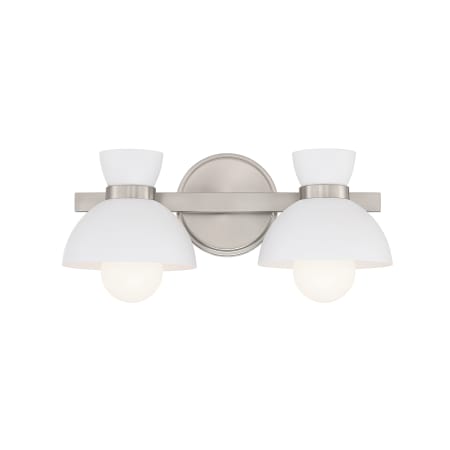Bellevue 2 Light 17" Wide Vanity Light Brushed Nickel