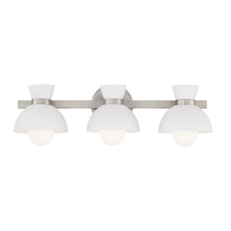 Bellevue 3 Light 25" Wide Vanity Light Brushed Nickel