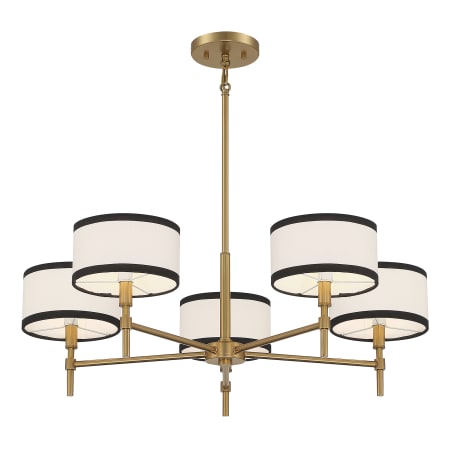 Bellevue SH82260NB 5 Light 30" Wide Drum Chandelier with a cream drum ...