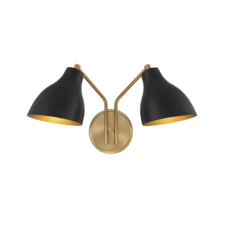 Matte Black / Natural Brass