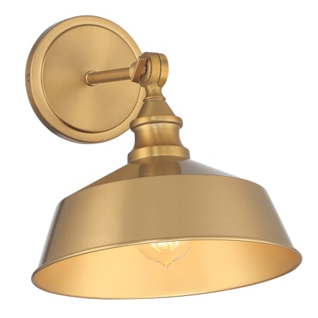 Bellevue 10" Tall Wall Sconce Natural Brass