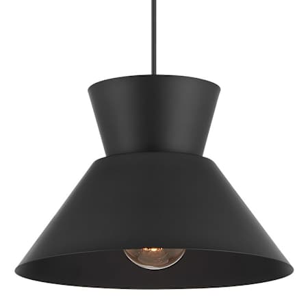 Bellevue Meridian 12" Wide Pendant Matte Black