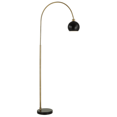 Bellevue Amira 72" Tall Arc Floor Lamp Antique Brass / Black