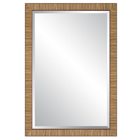 Bellevue Fabia 22" W x 32" H Modern Rectangular Framed Bathroom Wall Mirror Natural Rattan