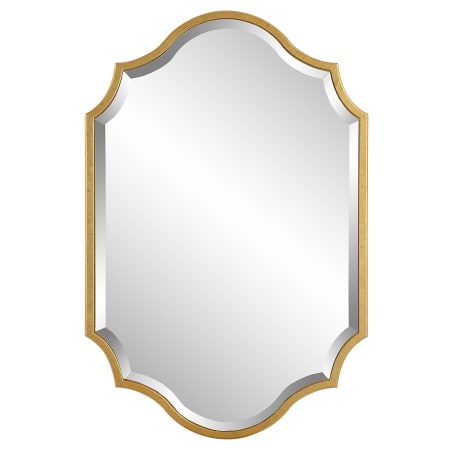 Bellevue Mysia 26-7/8" W x 40-1/2" H Modern Oval Framed Bathroom Wall Mirror Gold Leaf