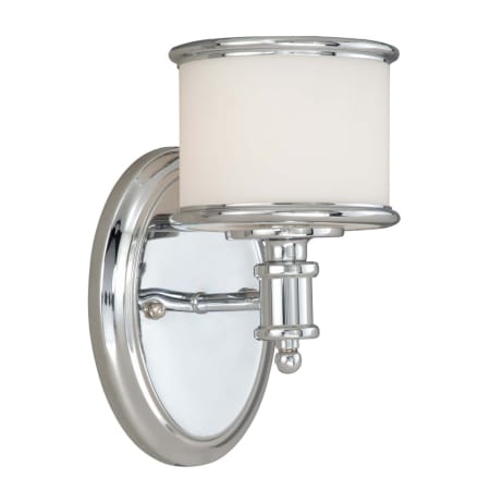 Bellevue Xavier 8" Tall Bathroom Sconce Chrome
