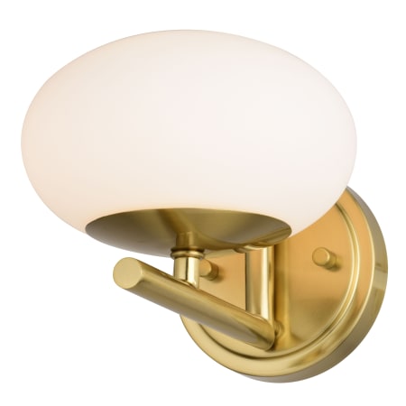 Bellevue Zero 6" Tall Bathroom Sconce Satin Brass