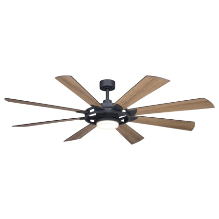 Bellevue Visage 68" 8 Blade Indoor / Outdoor Switchable White LED Ceiling Fan Slate Gray
