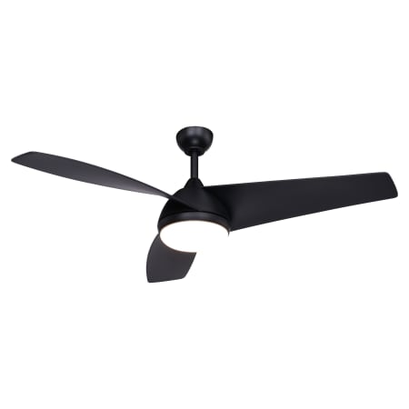 Bellevue Tigris 52" 3 Blade LED Indoor Ceiling Fan with Remote Control Black