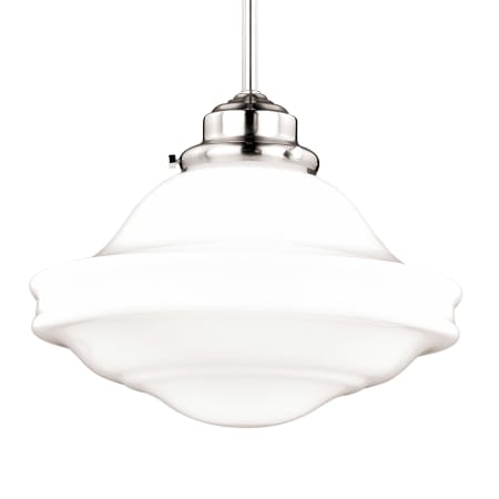 Bellevue Kash Single Light 12" Wide Pendant Satin Nickel