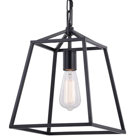 Bellevue Tristan Single Light 10" Wide Pendant Black