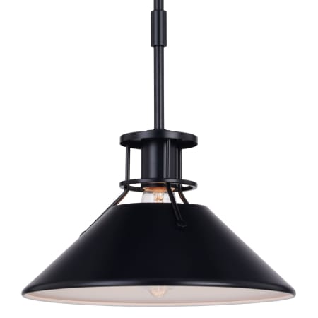 Bellevue Norozco 12" Wide Pendant Black / Matte White