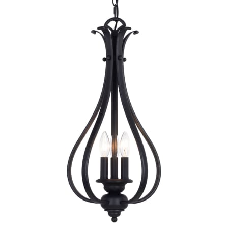 Bellevue Novo 3 Light 11" Wide Taper Candle Pendant Oil Rubbed Bronze