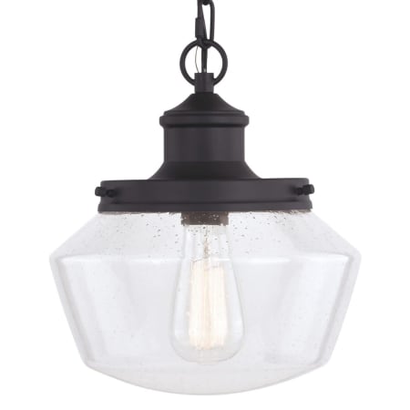 Bellevue Carson Single Light 10" Wide Pendant Matte Black